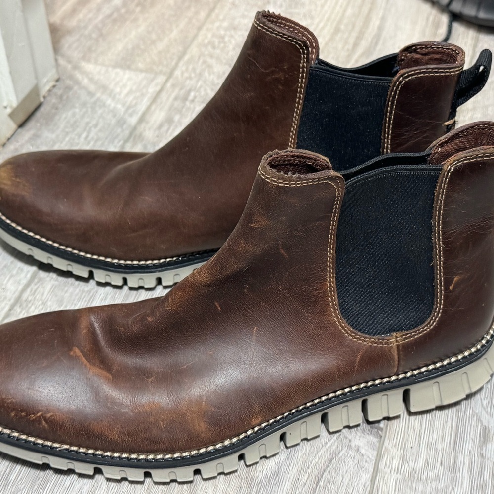 Cole Haan Brown Leather Chelsea Boots